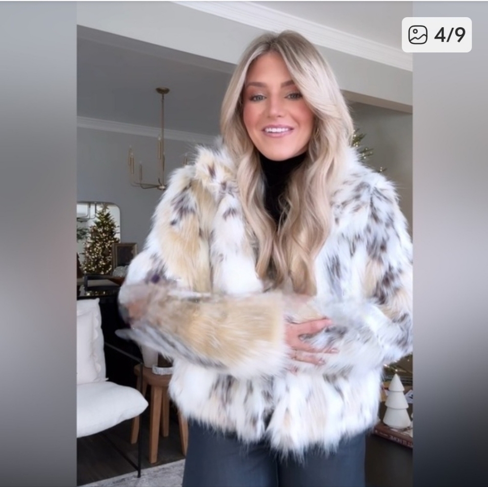 Zara ZW Faux Fur Short Coat - Picture 1 of 16